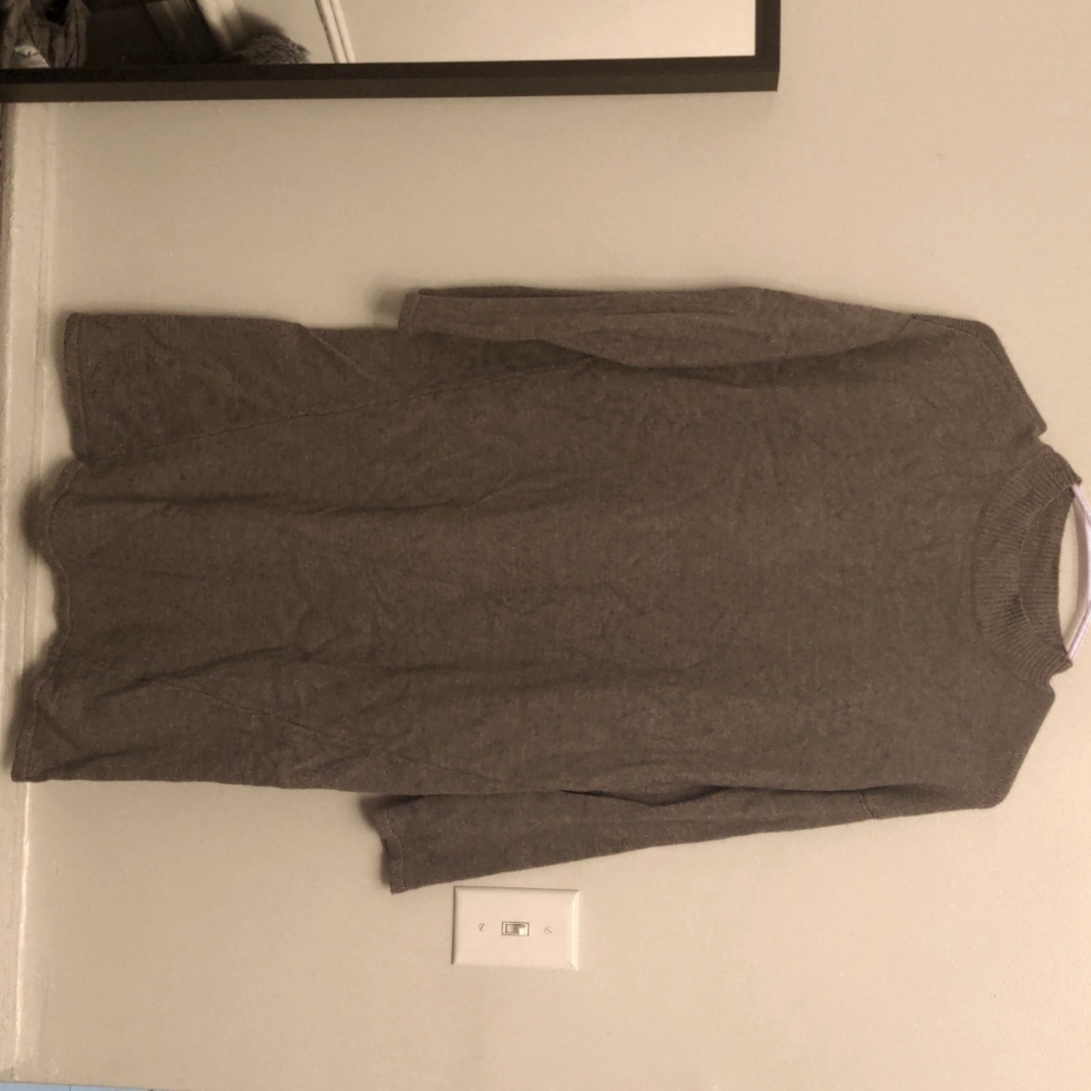 Grey sweater dress